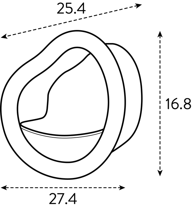 organic bird feeder 25cm marrón castaño